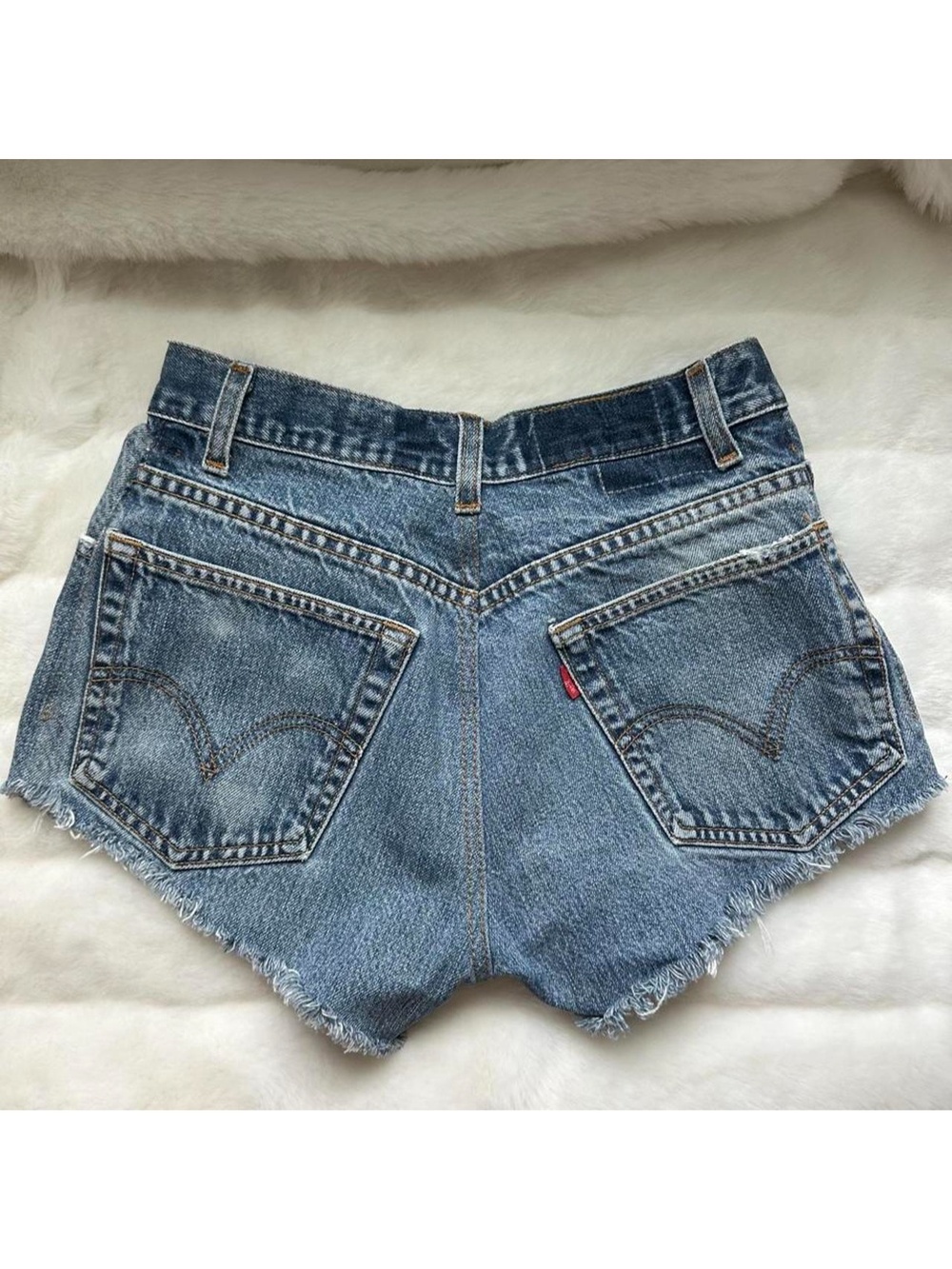 levi’s 517 blue denim shorts